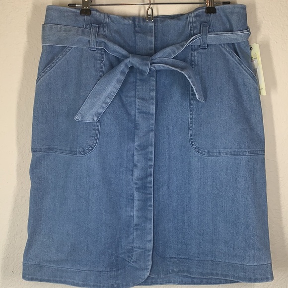NWT Reba southwestern chambray denim shirt skirt sz 4 - Picture 2 of 11